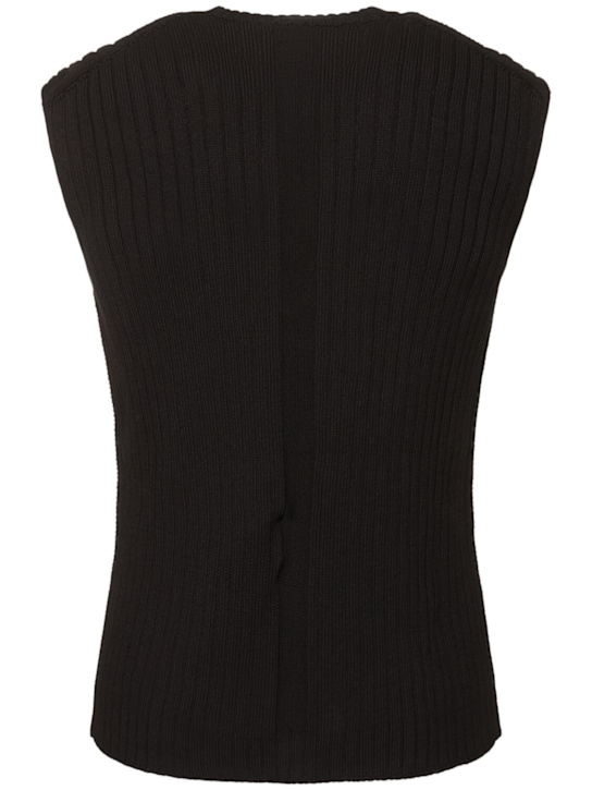 LuisaViaRoma Rick OwensSmanicato In Maglia Di Cotone A Costine