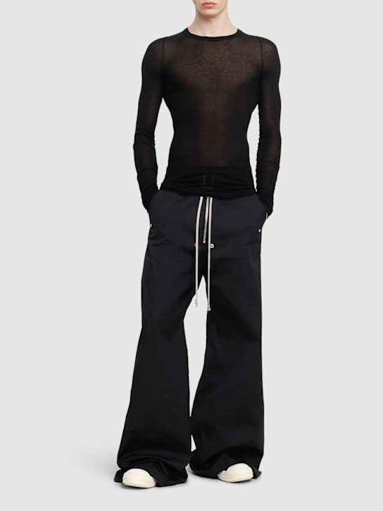 LuisaViaRoma Rick OwensT-shirt In Misto Seta A Costine