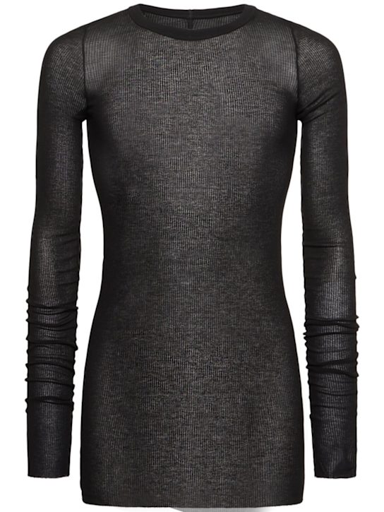 LuisaViaRoma Rick OwensT-shirt in misto seta a costine