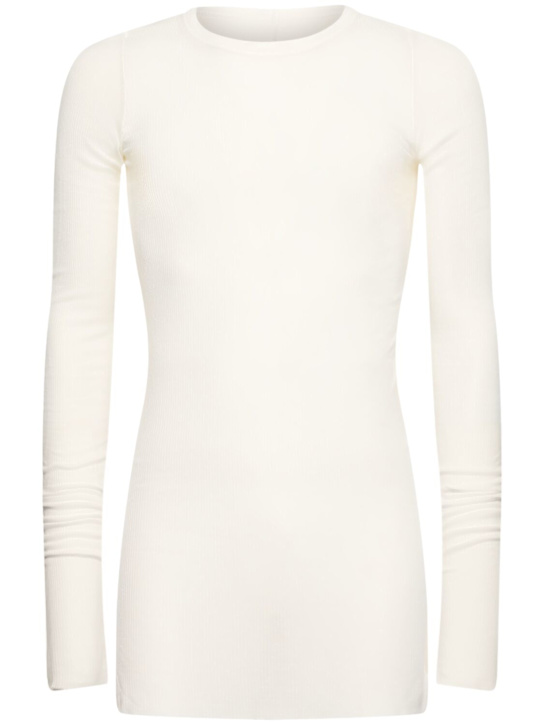 LuisaViaRoma Rick OwensT-shirt in misto seta a costine