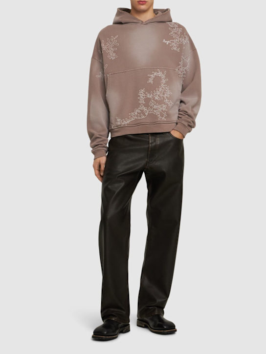 LuisaViaRoma Rough.Felpa Con Cappuccio Olive Diffusion
