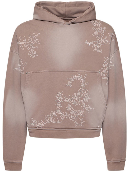 LuisaViaRoma Rough.Felpa con cappuccio Olive Diffusion