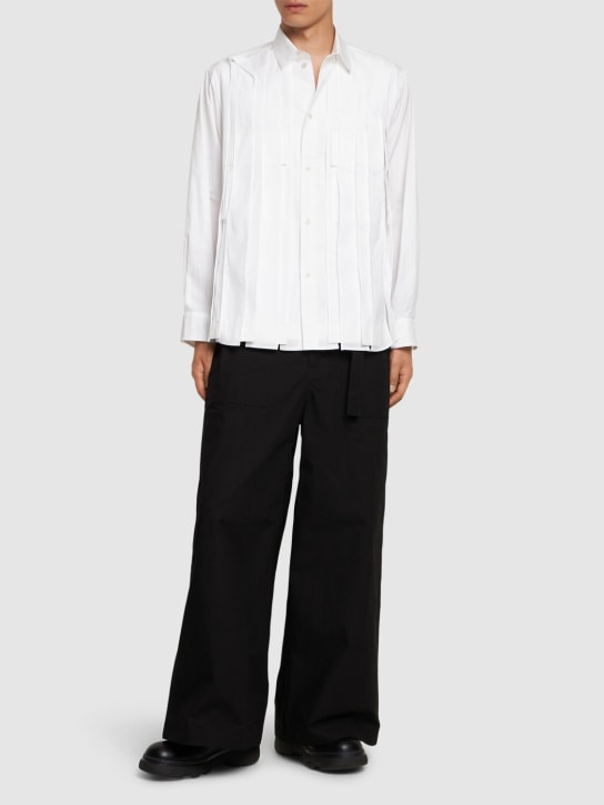 LuisaViaRoma SacaiPantaloni Larghi Rip Stop In Misto Cotone