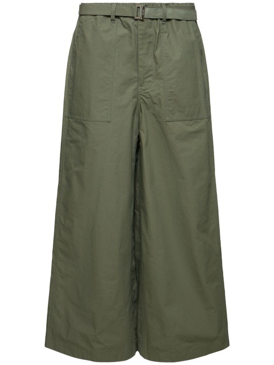 LuisaViaRoma SacaiPantaloni larghi Rip Stop in misto cotone