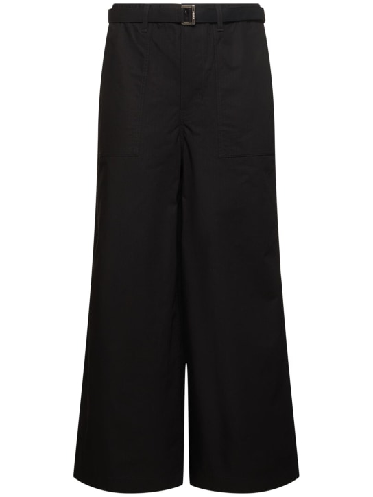 LuisaViaRoma SacaiPantaloni larghi Rip Stop in misto cotone