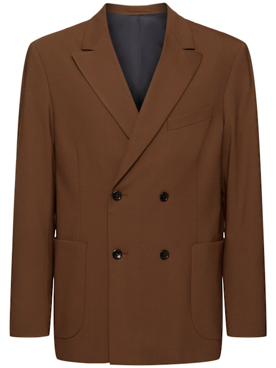 LuisaViaRoma Seven GaugeBlazer doppiopetto in misto lana tropical