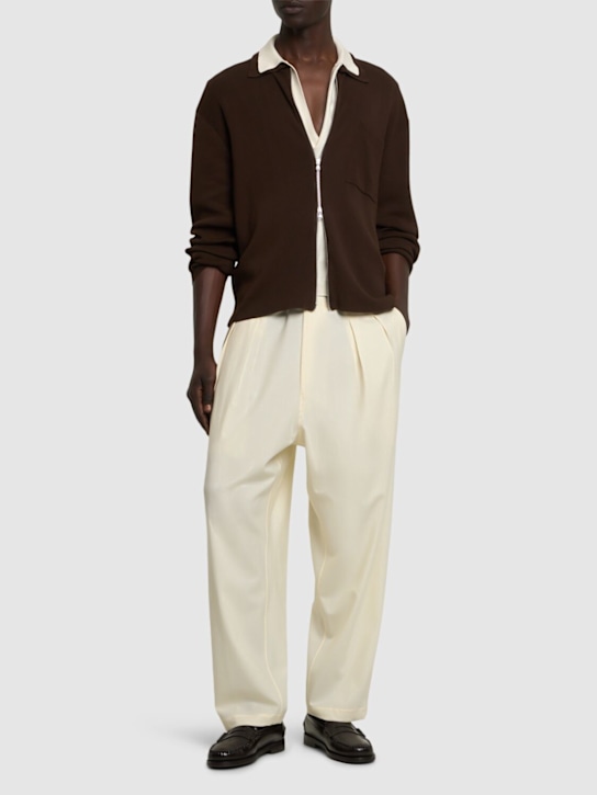 LuisaViaRoma Seven GaugePantaloni In Misto Lana Tropical