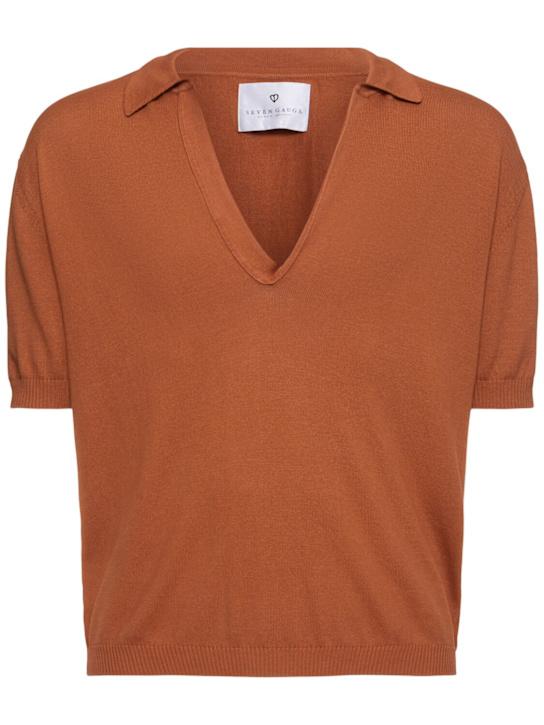 LuisaViaRoma Seven GaugePolo in cotone a maniche corte