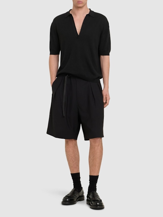 LuisaViaRoma Seven GaugeShorts In Misto Lana Tropical