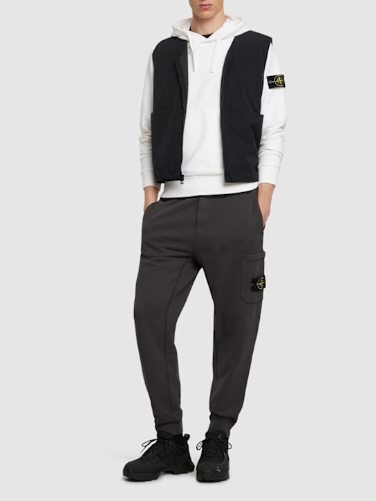 LuisaViaRoma Stone IslandCotton Logo Patch Sweatpants