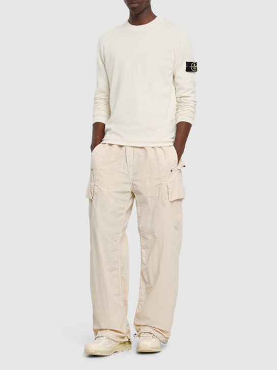 LuisaViaRoma Stone IslandCrewneck Cotton Sweatshirt