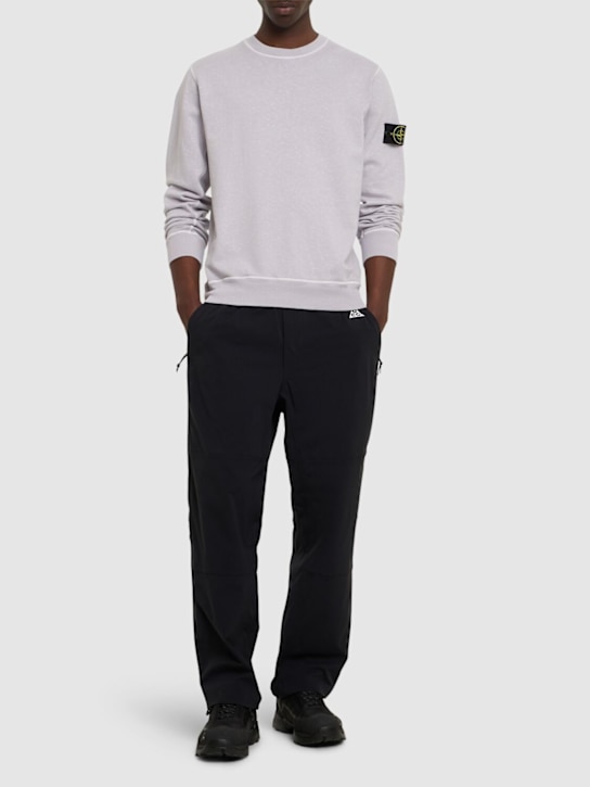 LuisaViaRoma Stone IslandCrewneck Cotton Sweatshirt