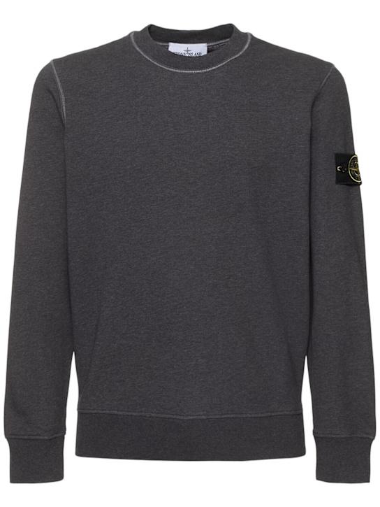 LuisaViaRoma Stone IslandCrewneck cotton sweatshirt