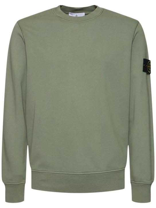 LuisaViaRoma Stone IslandCrewneck cotton sweatshirt