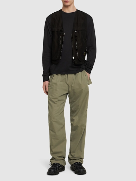 LuisaViaRoma Stone IslandCrewneck Cotton Sweatshirt