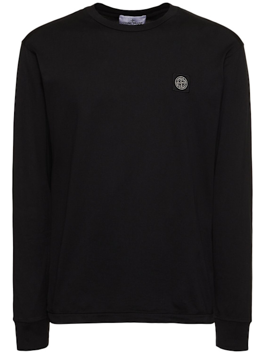 LuisaViaRoma Stone IslandCrewneck cotton sweatshirt