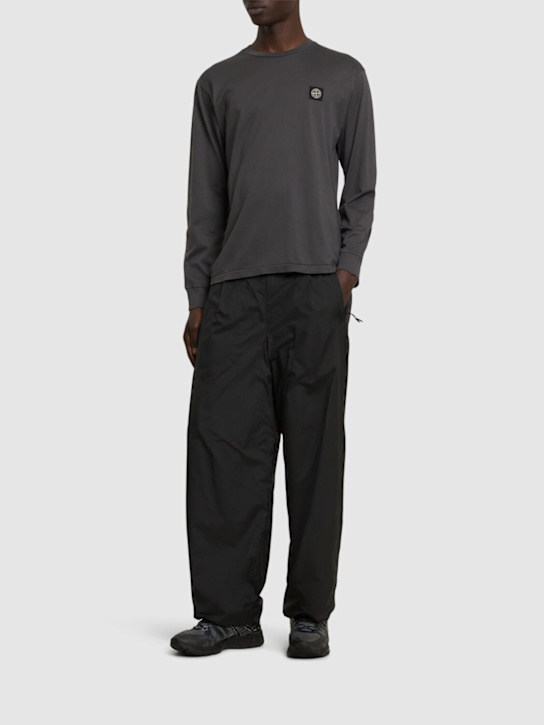 LuisaViaRoma Stone IslandCrewneck Cotton Sweatshirt