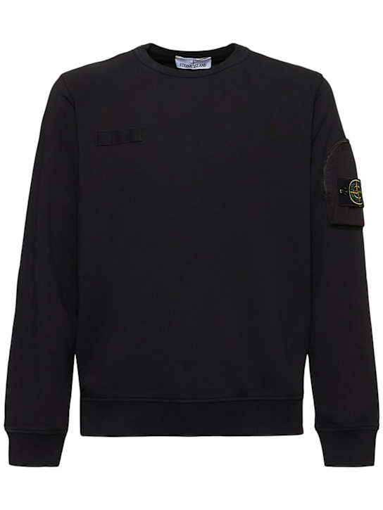 LuisaViaRoma Stone IslandCrewneck cotton sweatshirt