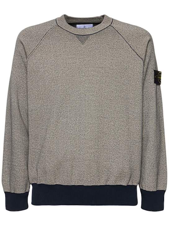 LuisaViaRoma Stone IslandCrewneck logo patch sweatshirt