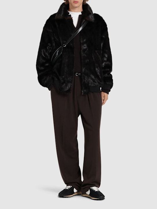 LuisaViaRoma The Frankie ShopBomber Scott In Pelliccia Sintetica