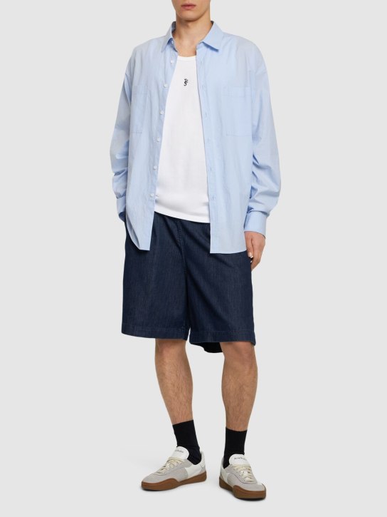 LuisaViaRoma The Frankie ShopShorts Jogging In Denim Di Cotone