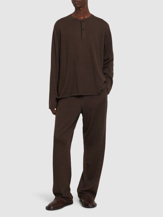 LuisaViaRoma The RowT-shirt Maniche Lunghe Ennio In Seta E Lana