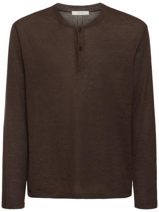 LuisaViaRoma The RowT-shirt maniche lunghe Ennio in seta e lana