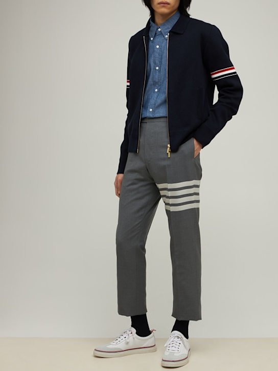 LuisaViaRoma Thom BrowneBomber Milano In Misto Cotone