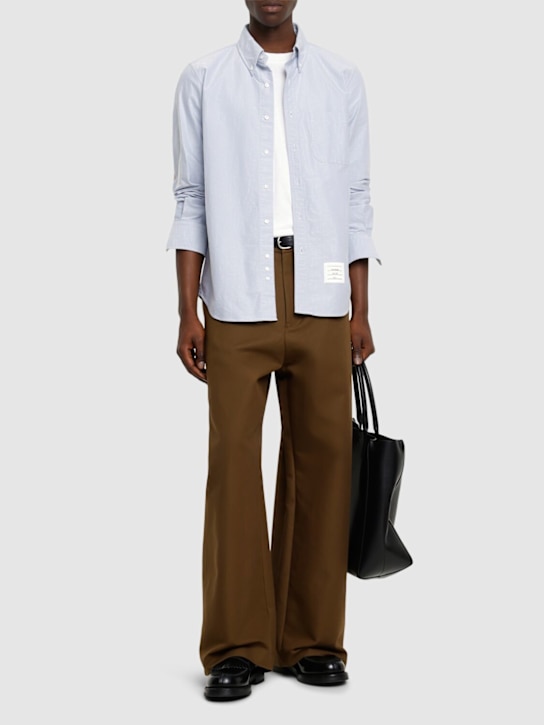 LuisaViaRoma Thom BrowneCamicia Dritta Oxford In Cotone