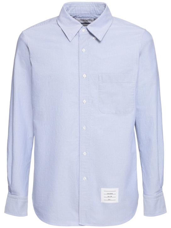 LuisaViaRoma Thom BrowneCamicia dritta Oxford in cotone