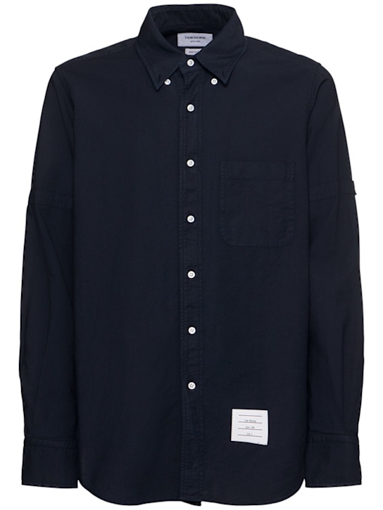 LuisaViaRoma Thom BrowneCamicia dritta Oxford in cotone