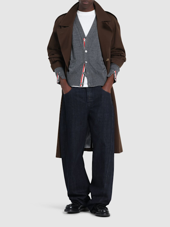 LuisaViaRoma Thom BrowneCardigan 4-Bar In Maglia Di Lana