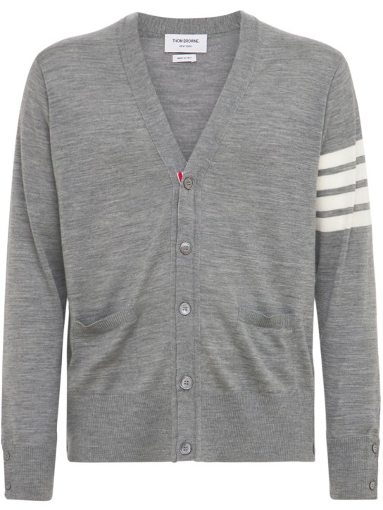 LuisaViaRoma Thom BrowneCardigan 4-Bar in maglia di lana
