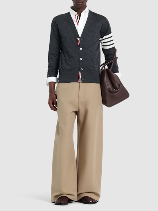 LuisaViaRoma Thom BrowneCardigan 4-Bar In Maglia Di Lana