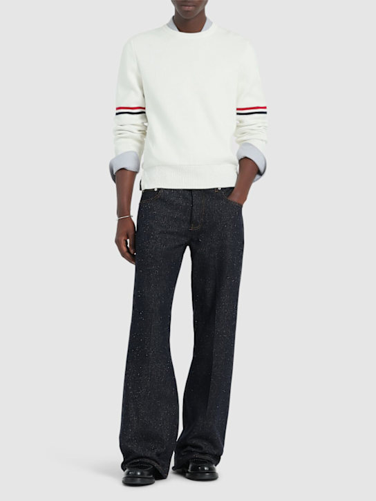 LuisaViaRoma Thom BrowneMaglia In Cotone Punto Milano