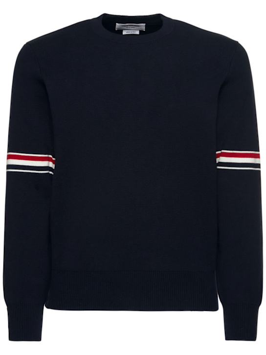 LuisaViaRoma Thom BrowneMaglia in cotone punto Milano