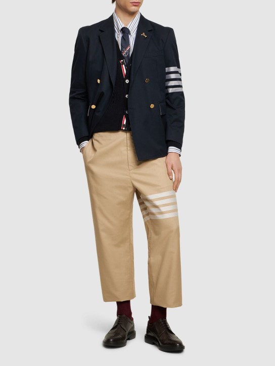 LuisaViaRoma Thom BrownePantaloni Dritti Destrutturati In Cotone