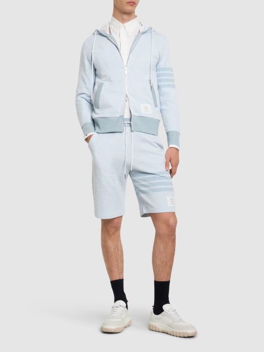 LuisaViaRoma Thom BrowneShorts In Felpa Di Cotone E Seta