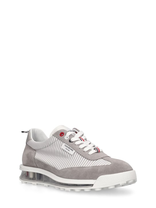LuisaViaRoma Thom BrowneSneakers Low Top In Techno Seersucker