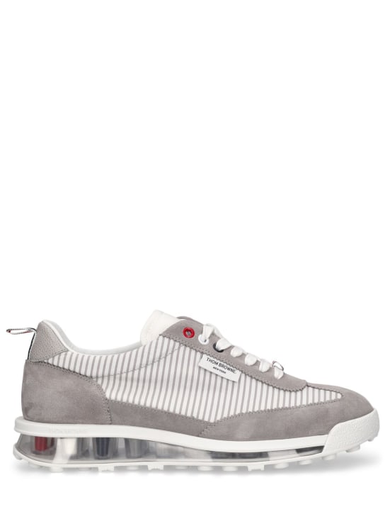 LuisaViaRoma Thom BrowneSneakers low top in techno seersucker