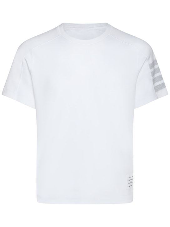LuisaViaRoma Thom BrowneT-shirt 4-Bar in jersey di cotone