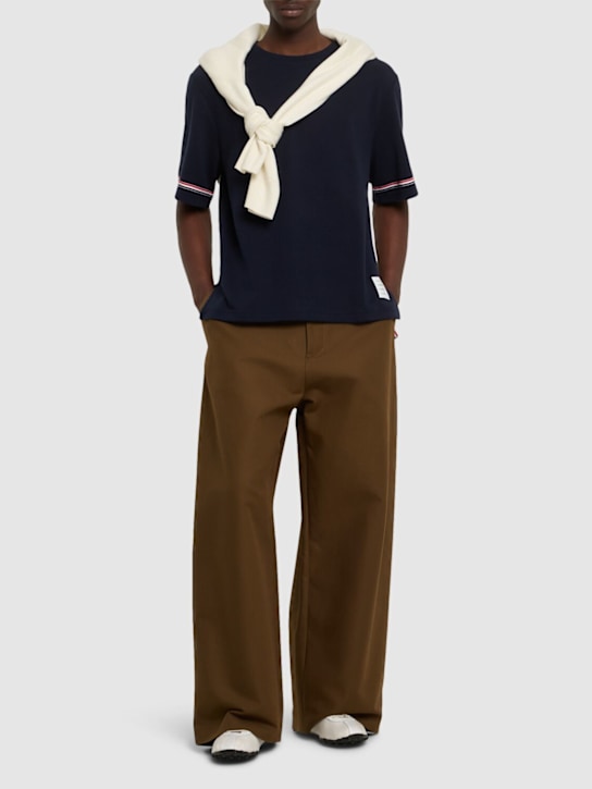 LuisaViaRoma Thom BrowneT-shirt Rugby Fit In Cotone