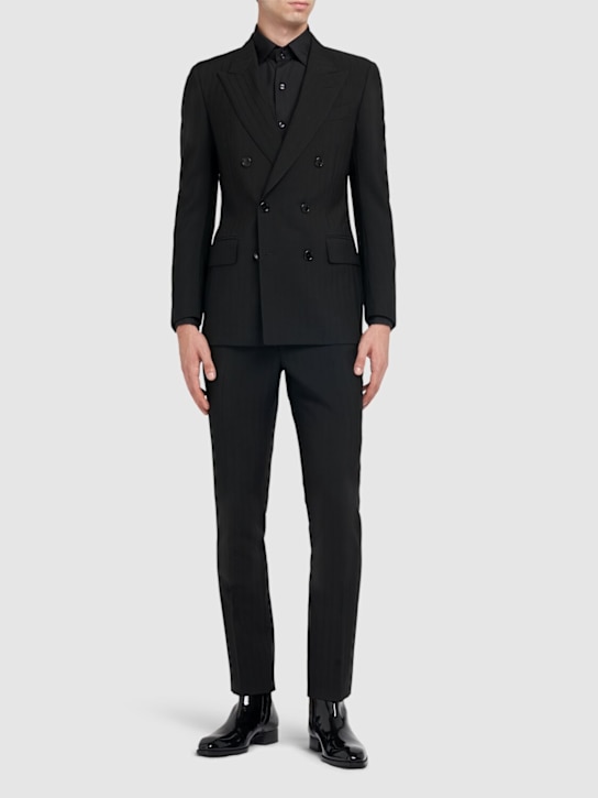 LuisaViaRoma Tom FordBlazer Dyllan Gessato In Lana E Mohair