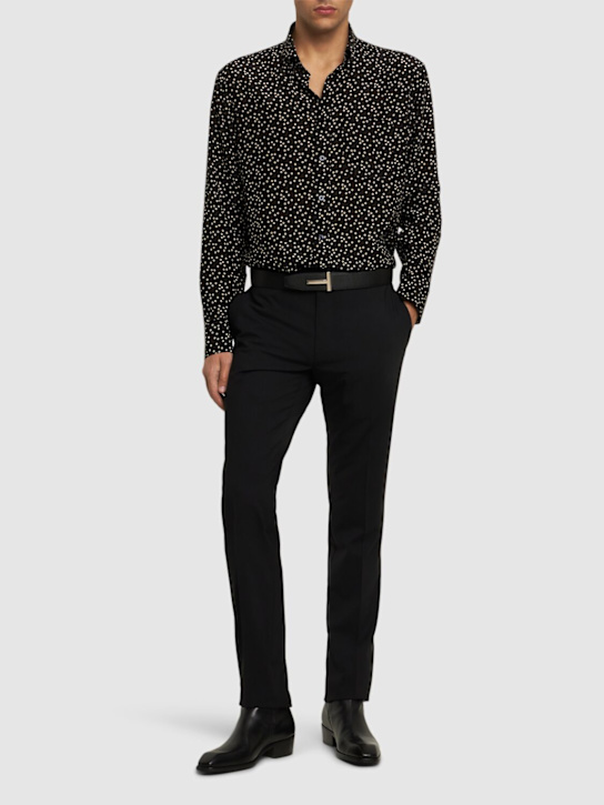 LuisaViaRoma Tom FordCamicia In Seta Crepe De Chine A Pois