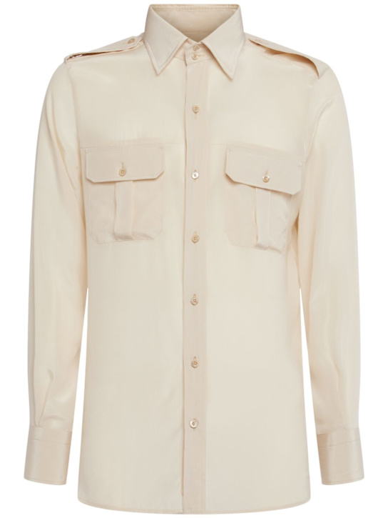 LuisaViaRoma Tom FordCamicia in seta crepe de chine leggera