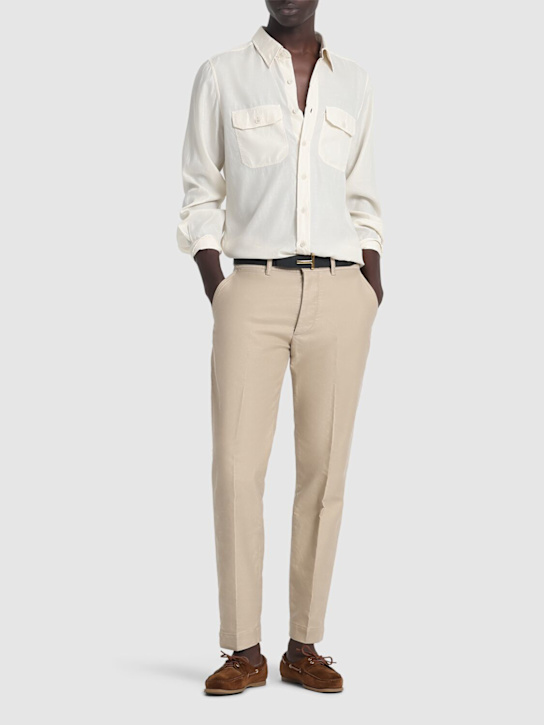LuisaViaRoma Tom FordCamicia Military In Twill Leggero