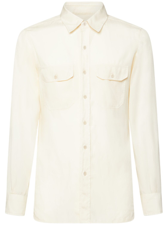 LuisaViaRoma Tom FordCamicia military in twill leggero