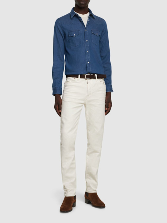 LuisaViaRoma Tom FordCamicia Western In Denim Washed