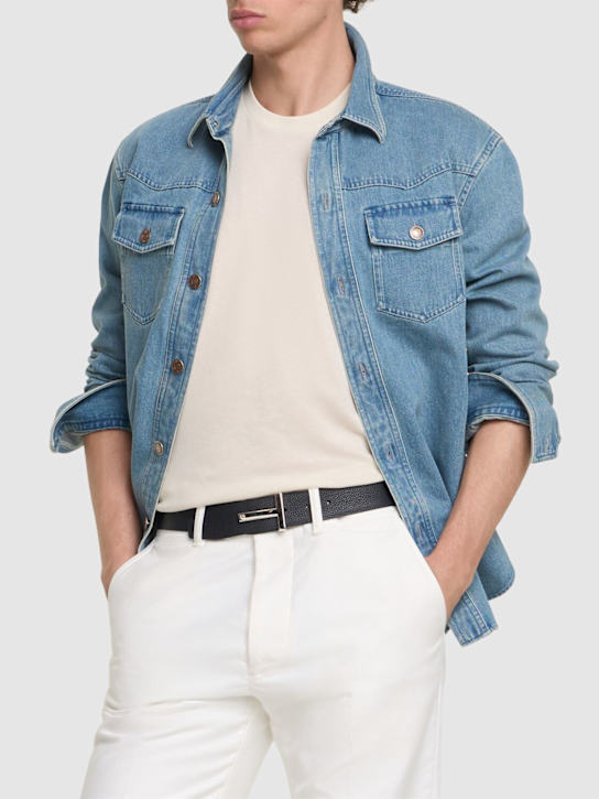 LuisaViaRoma Tom FordCintura Reversibile T In Pelle 4cm