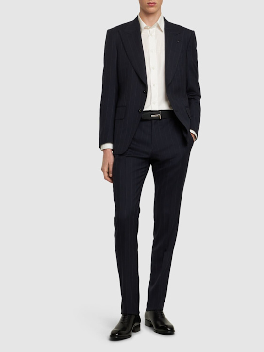 LuisaViaRoma Tom FordCompleto Atticus In Misto Lana Con Revers A Lancia